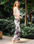Gauze Kint Palazzo Pant Petal Whisper