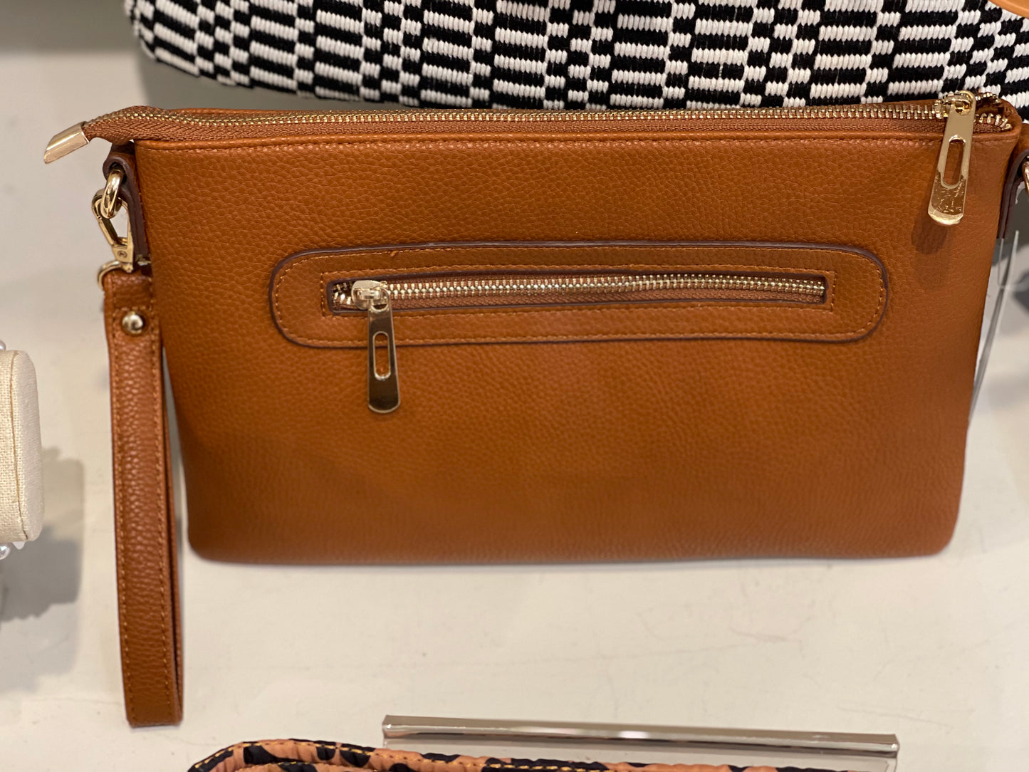 Pebbled Wrist/Crossbody