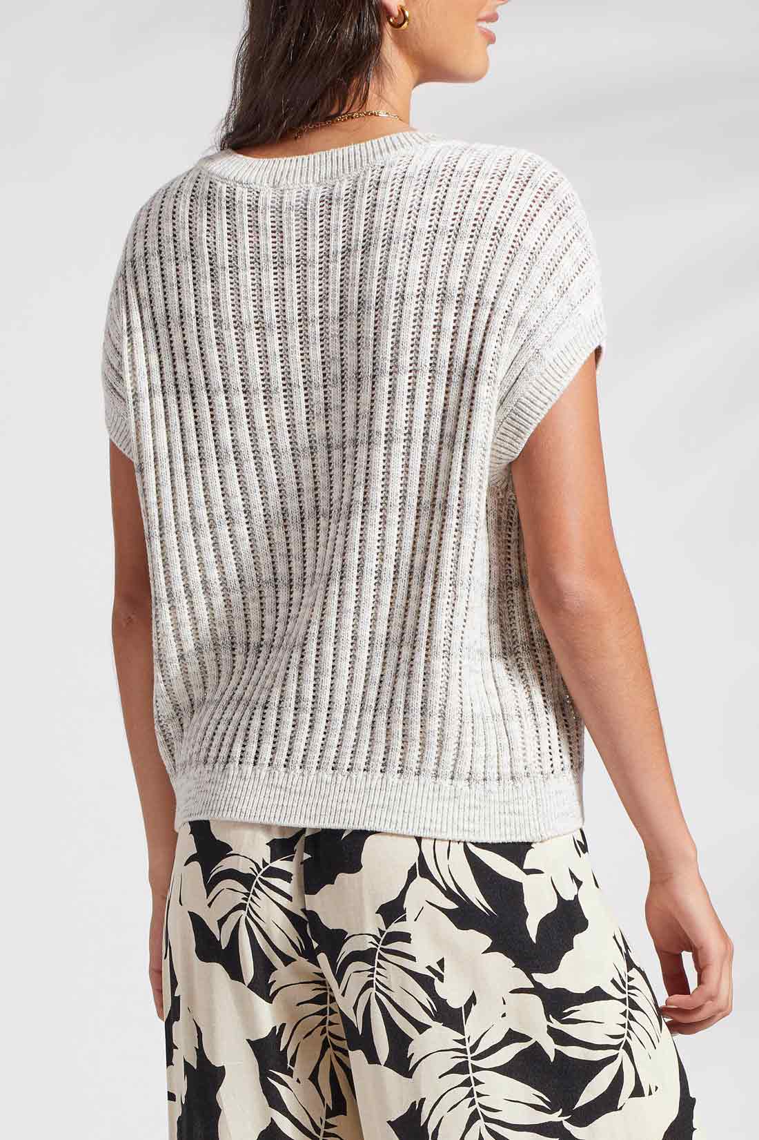 Cap Sleeve Sweater Linen