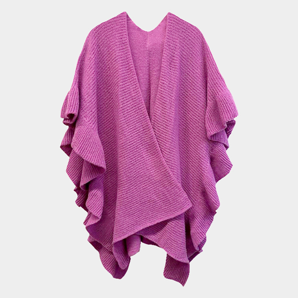 Ruffle Edge Poncho