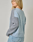 Sky Color Blocked Sweater