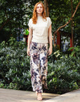 Gauze Kint Palazzo Pant Petal Whisper
