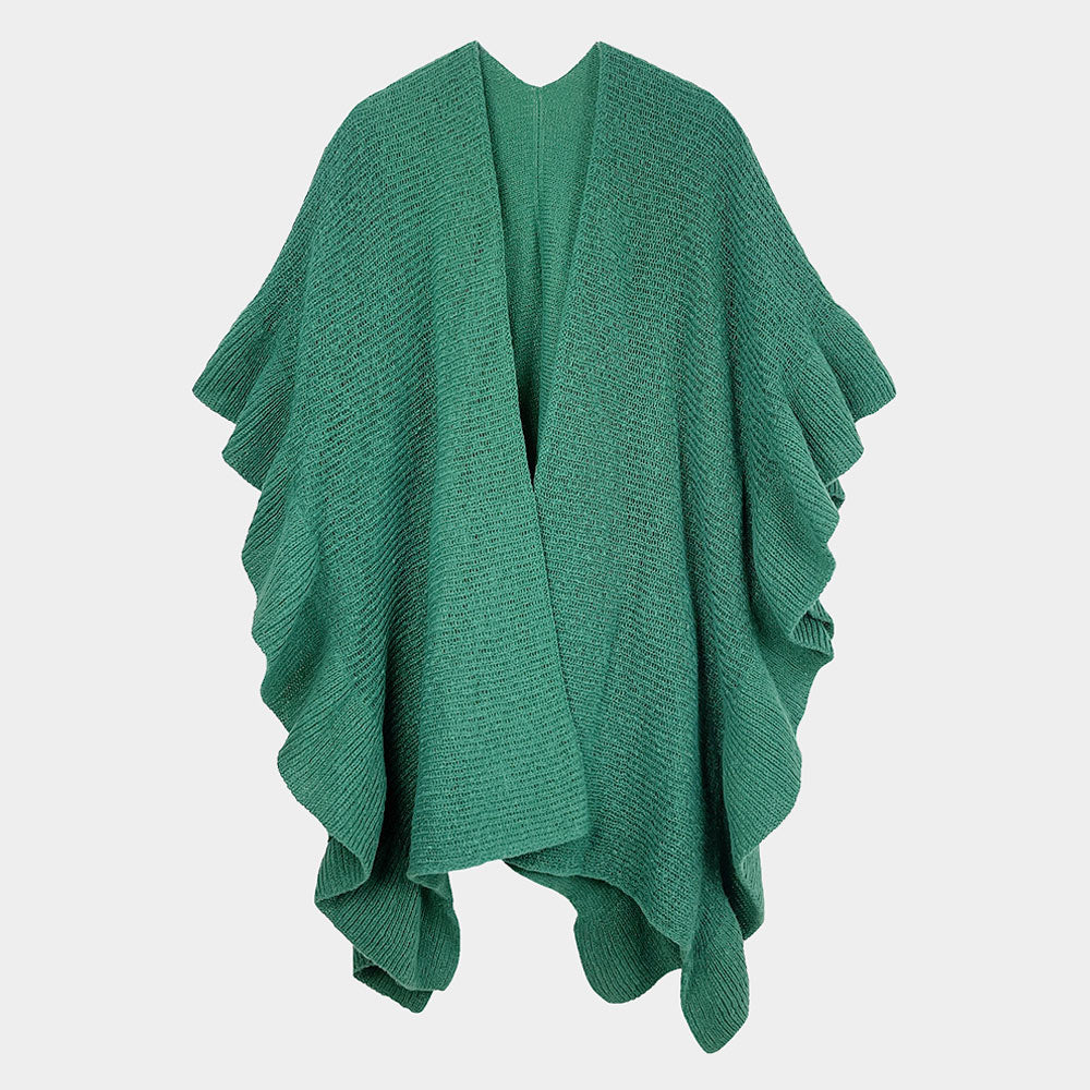 Ruffle Edge Poncho