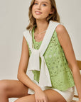 Crochet Scallop Hem Top