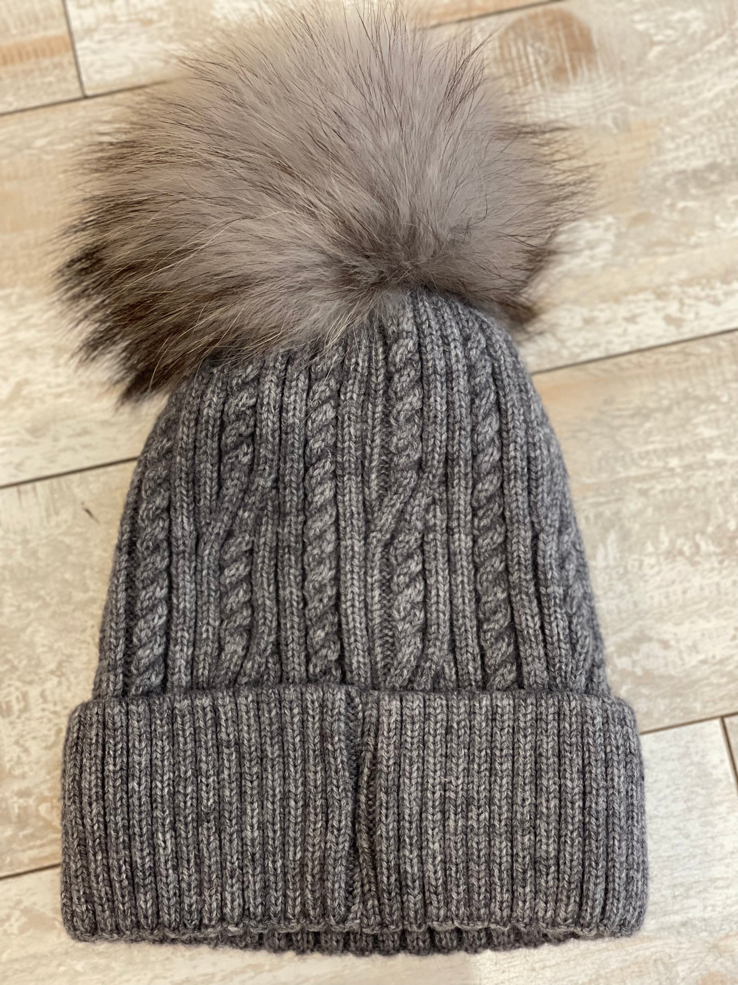Faux Fur Pom Hat