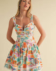 CUT OUT LACE TRIM DRESS