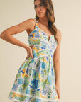 CUT OUT LACE TRIM DRESS