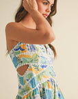CUT OUT LACE TRIM DRESS
