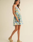 CUT OUT LACE TRIM DRESS
