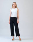 Clara Sunwoo Relaxed Kick Front Slit Ankle Pant