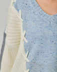 Sky Color Blocked Sweater