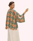Cream Batik Kimono Jacket