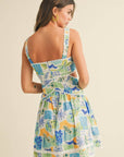CUT OUT LACE TRIM DRESS