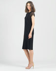 Clara Sunwoo Mesh Cap Sleeve Midi Dress