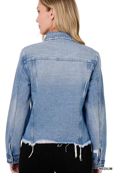 Distressed Denim Jacket