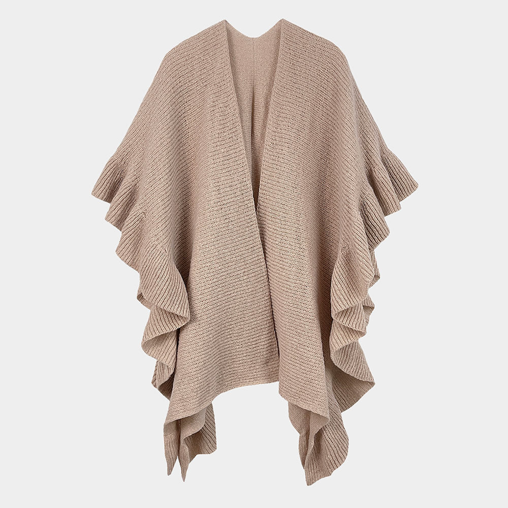 Ruffle Edge Poncho
