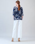 Clara Sunwoo Loose Cut Half Sleeve Top - Circle Splatter