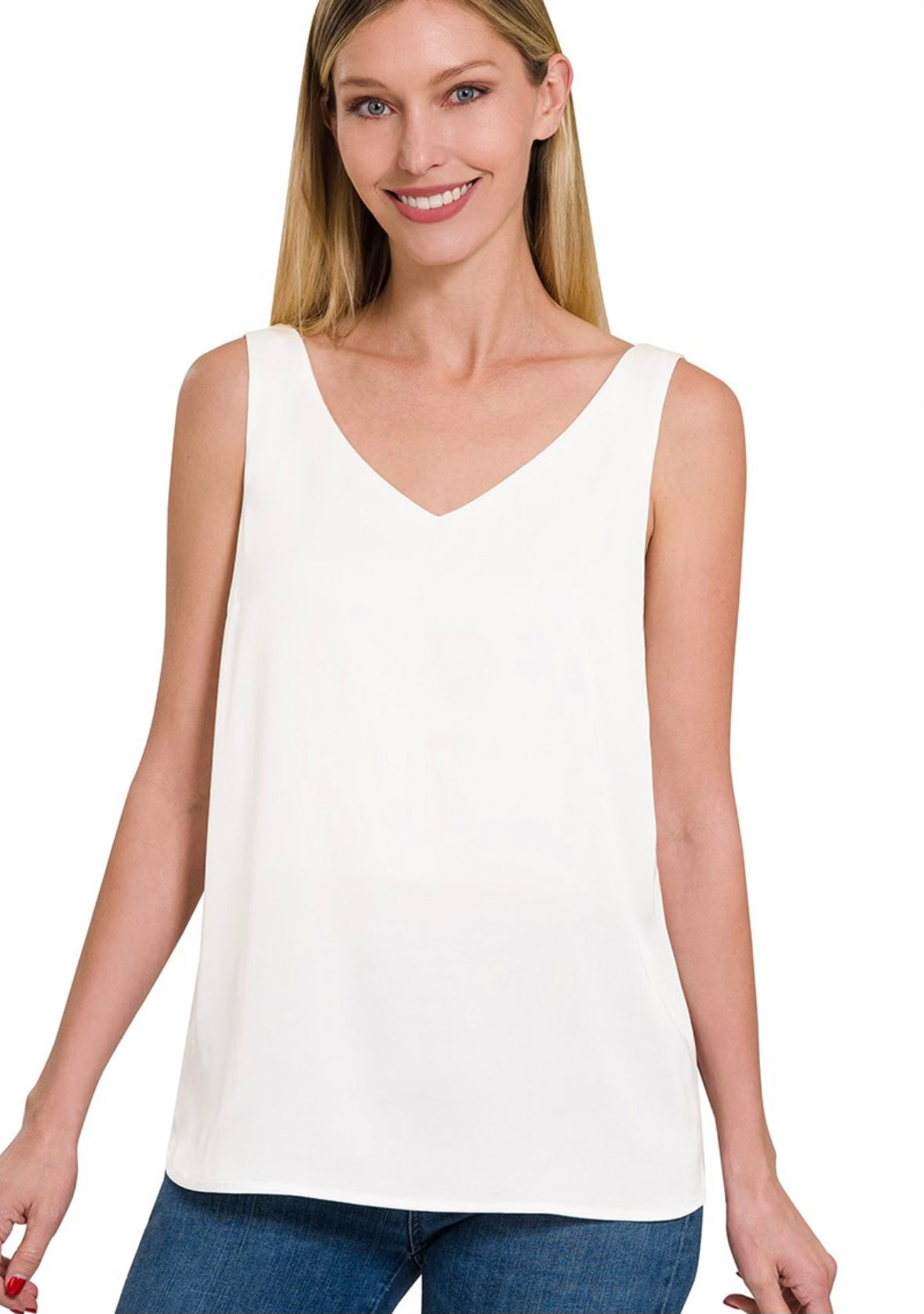 Satin V-Neck Cami