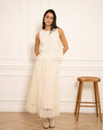 Embroidered Tulle Tank