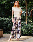 Gauze Kint Palazzo Pant Petal Whisper