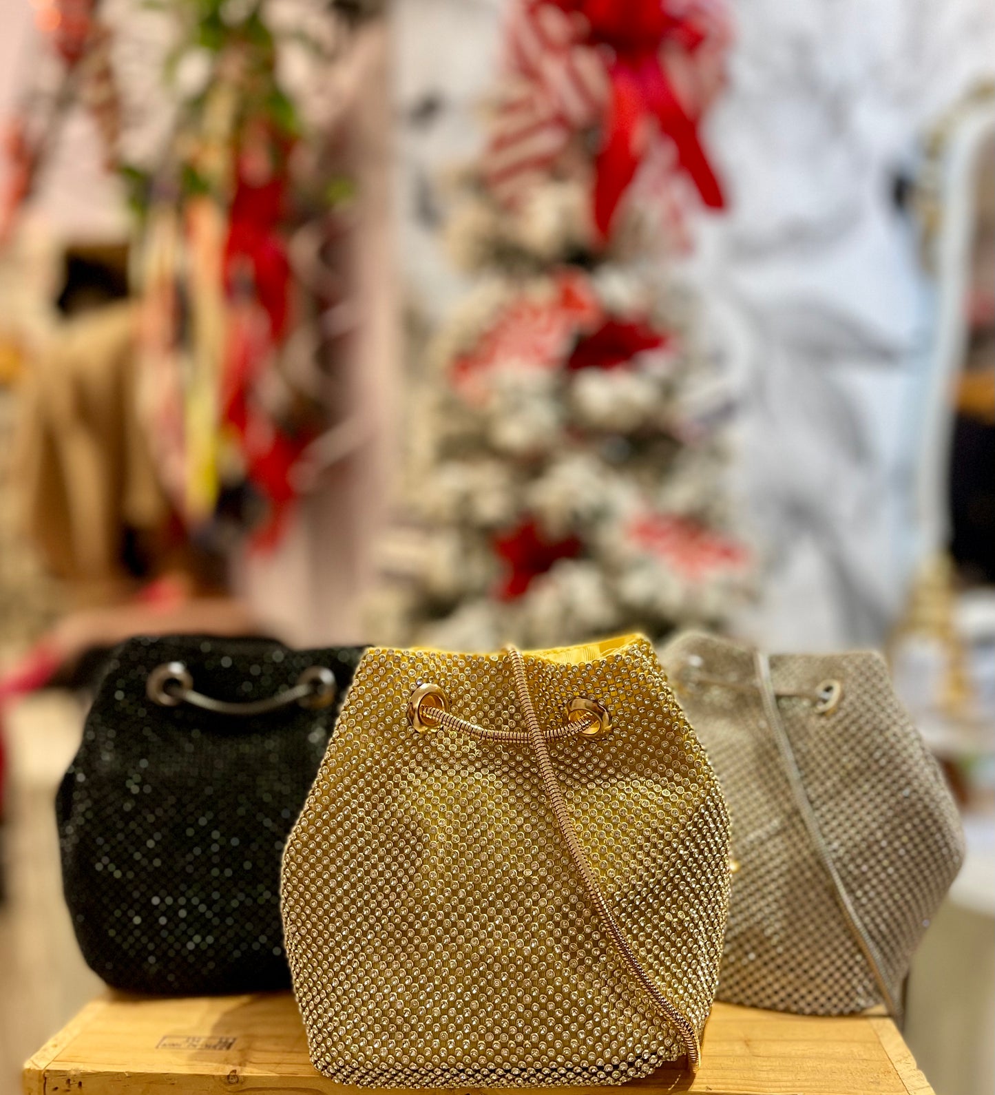 Sparkle Mini Bucket Bag