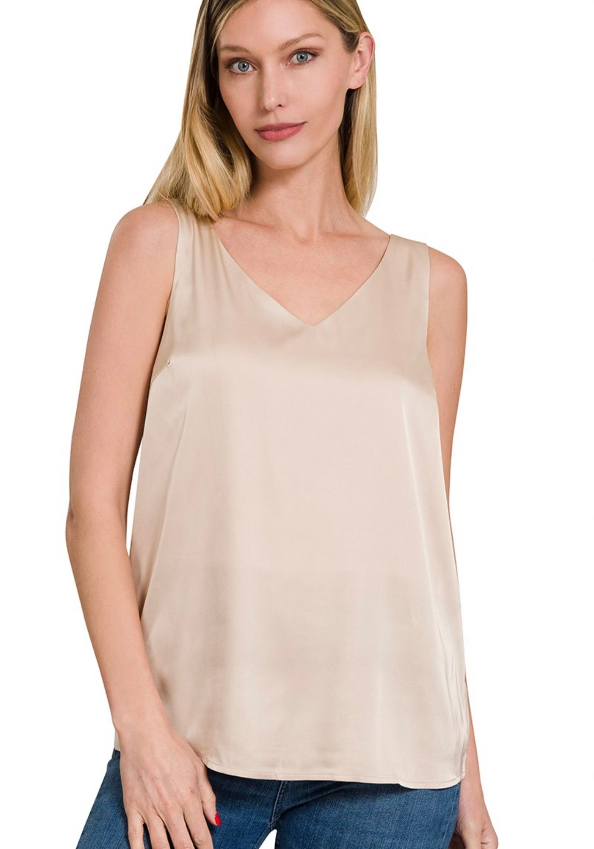Satin V-Neck Cami