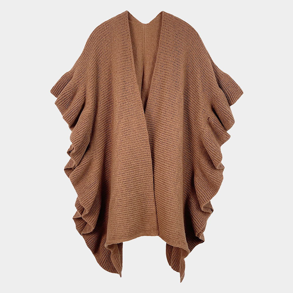 Ruffle Edge Poncho