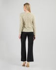 Clara Sunwoo Fan Print Side-Tie Sweater