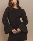 Tiered Bell Sleeve Dress
