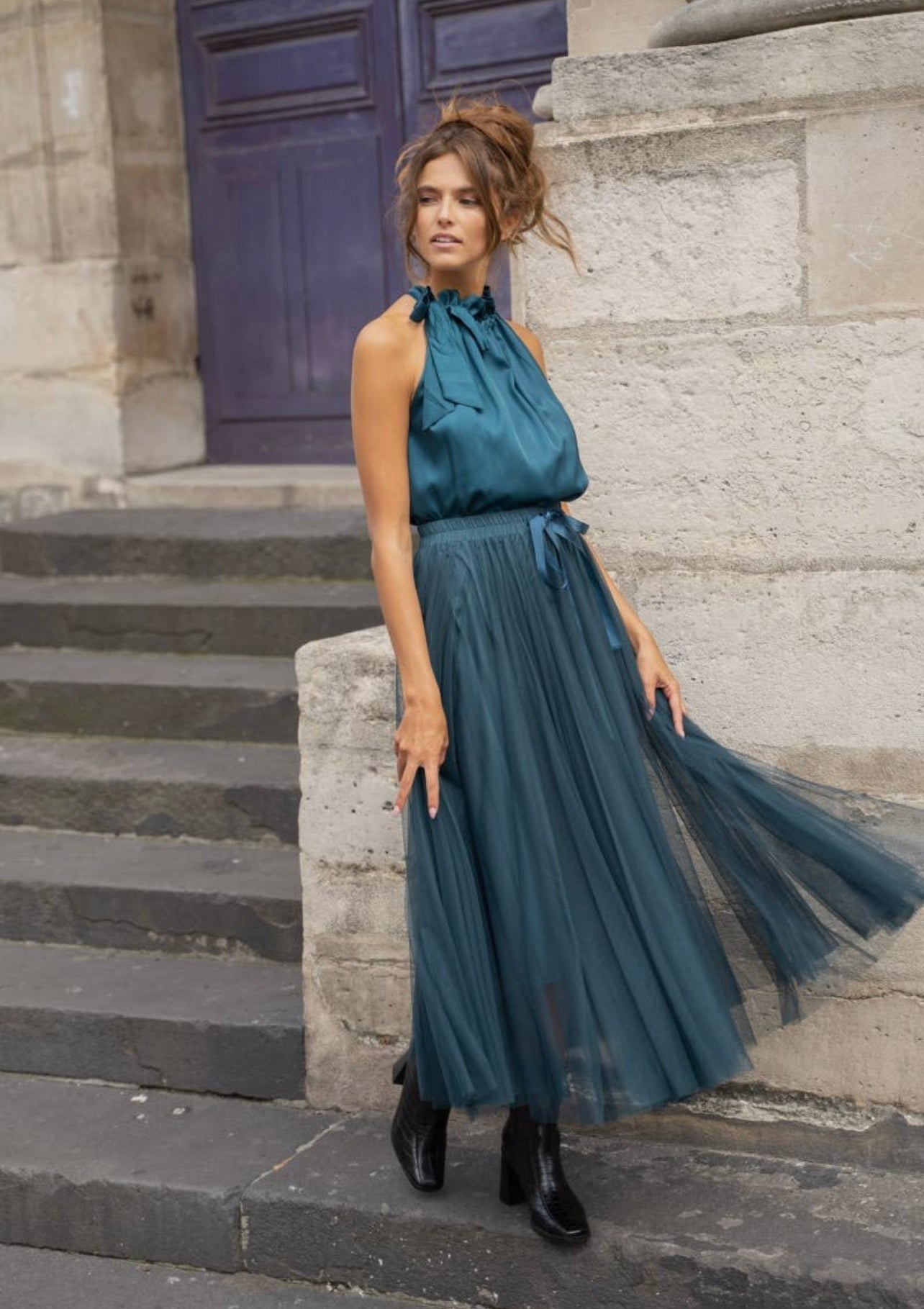 Elisabeth Satin Top