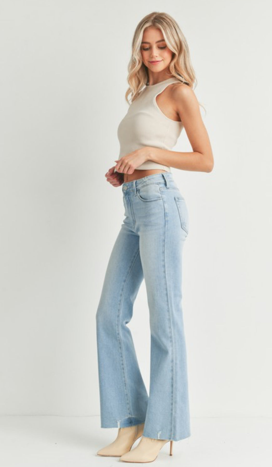 JBD Flare Jeans w/ Hem Detail – koko b boutique