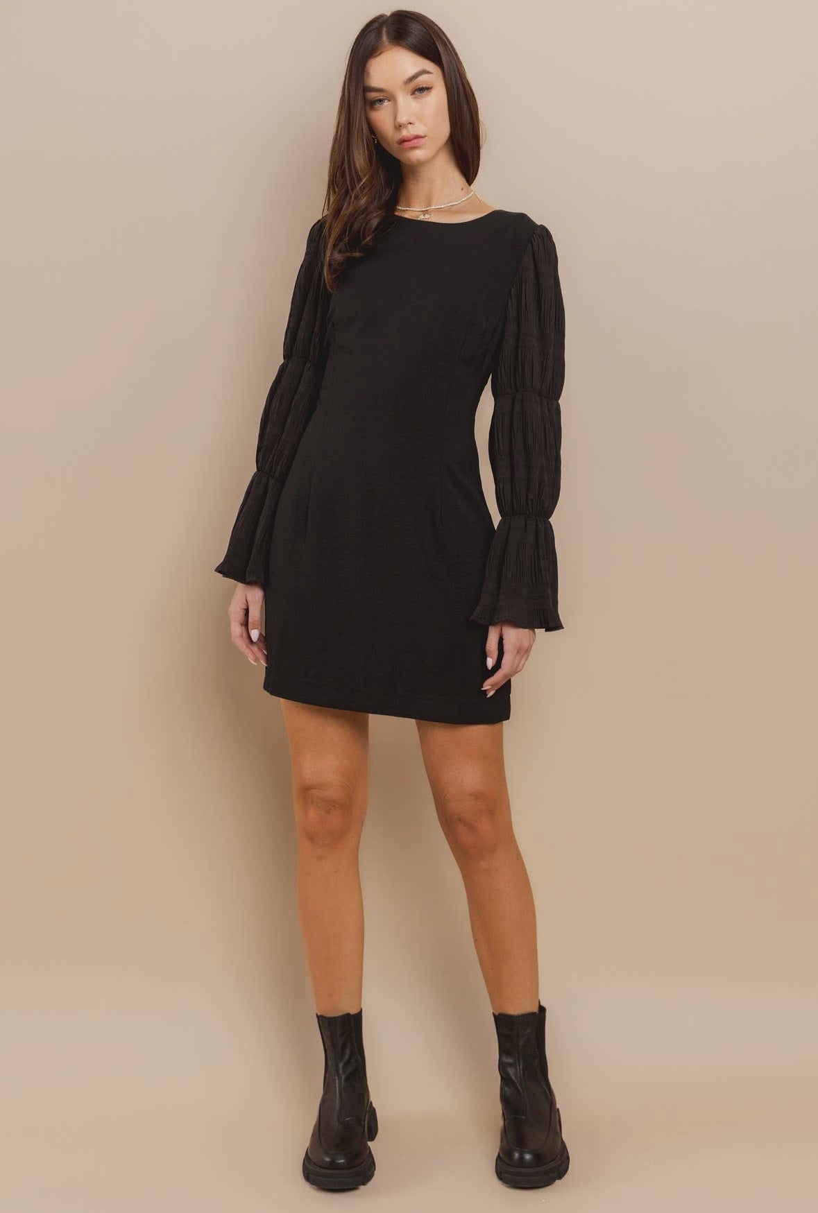 Tiered Bell Sleeve Dress