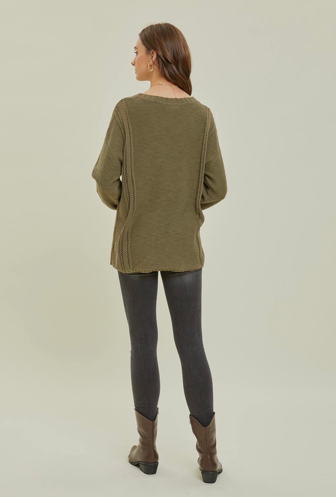 Knit Eyelet Sweater