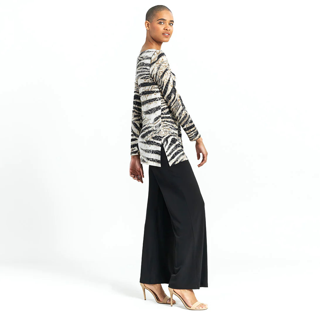 Clara Sunwoo Side Twist Tunic Zebra