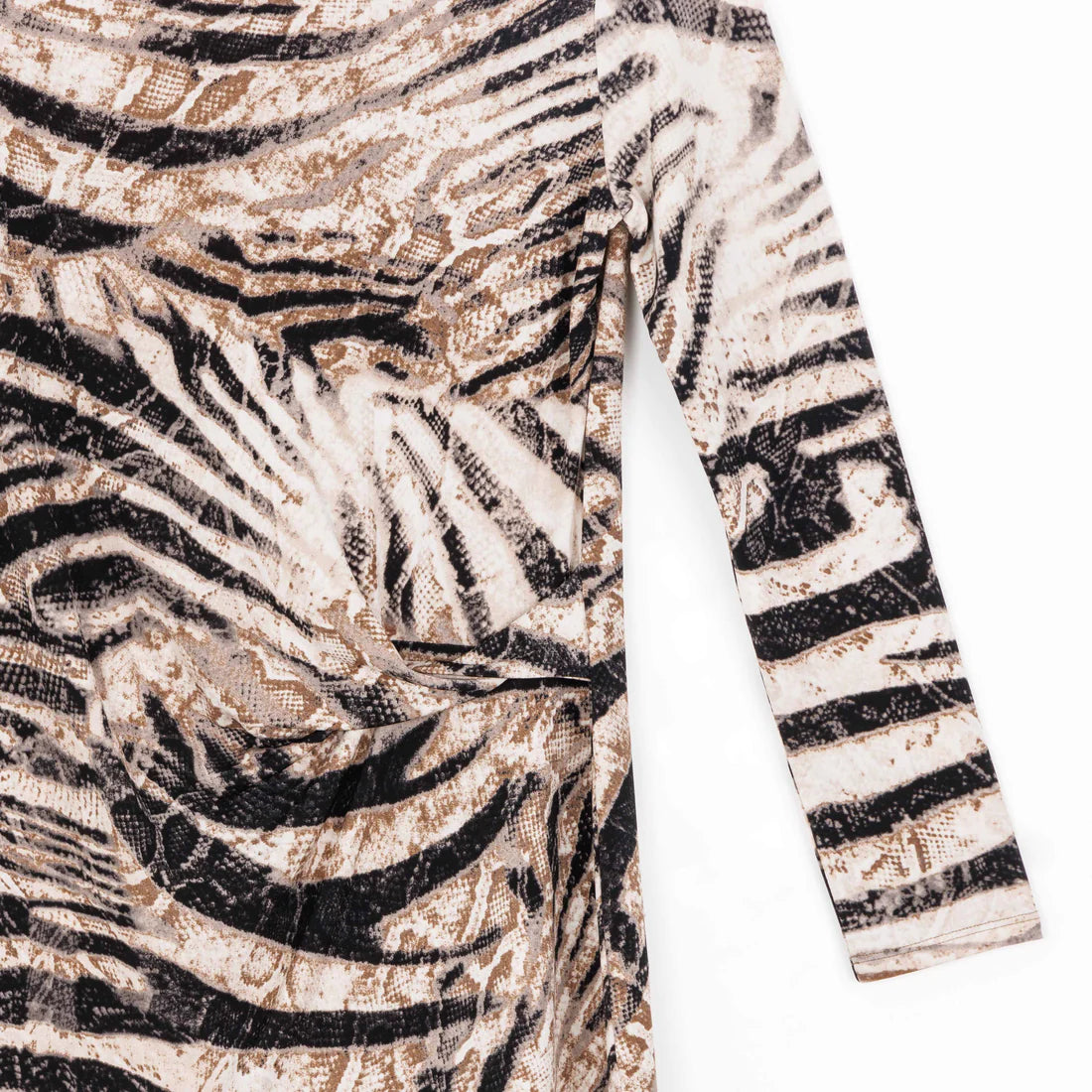 Clara Sunwoo Side Twist Tunic Zebra