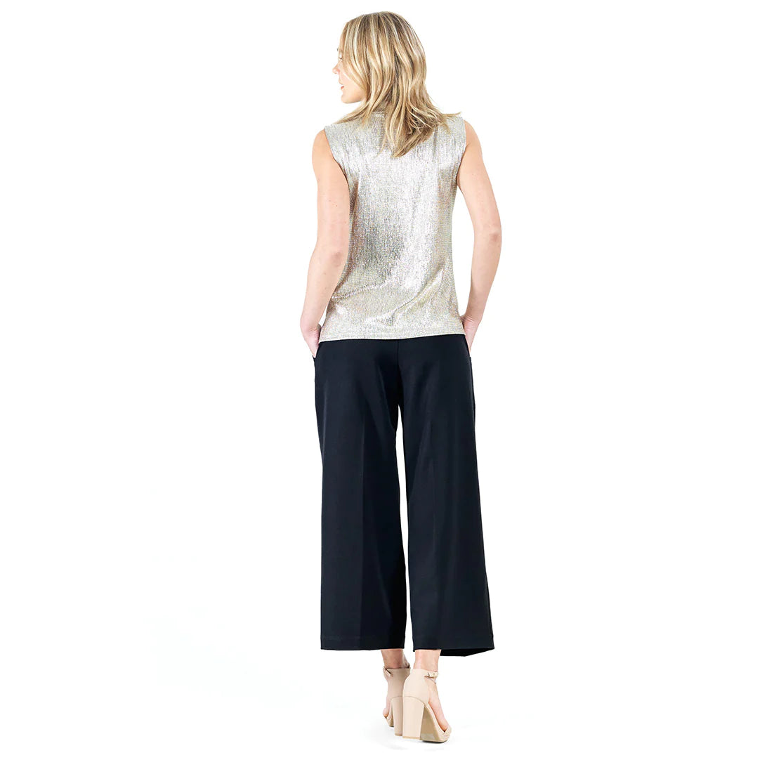 Clara Sunwoo Shimmer Foil Lame Top