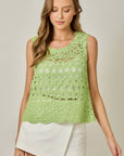 Crochet Scallop Hem Top