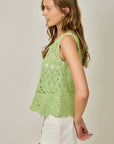 Crochet Scallop Hem Top