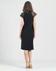 Clara Sunwoo Mesh Cap Sleeve Midi Dress
