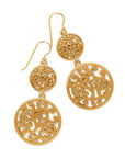 Contempo Medallion Duo French Wire Earrings