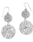 Contempo Medallion Duo French Wire Earrings