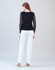Clara Sunwoo Long Mesh Sleeve Top