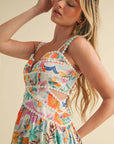 CUT OUT LACE TRIM DRESS