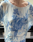 Italian Silk Printed Top