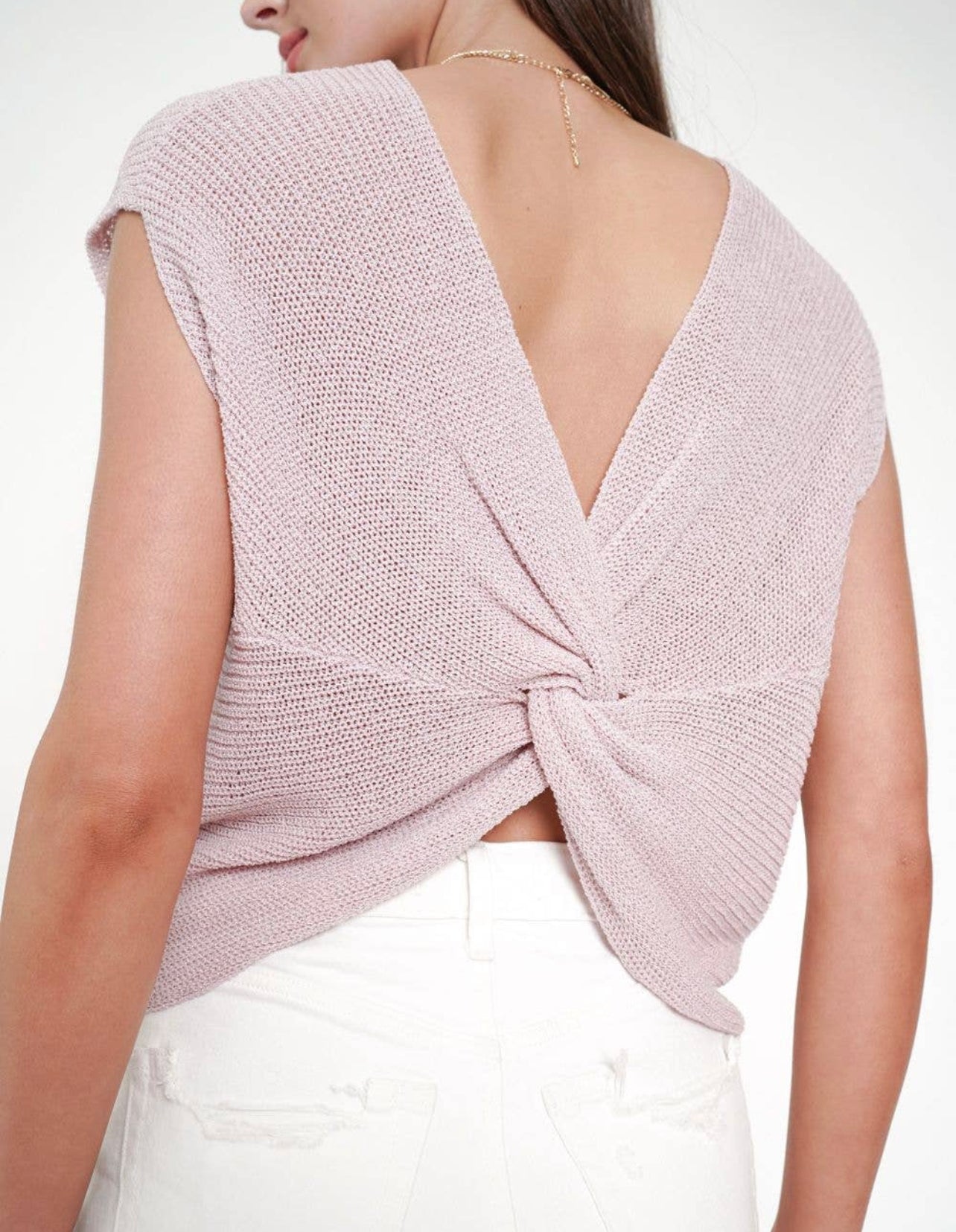 Twist Back Sweater