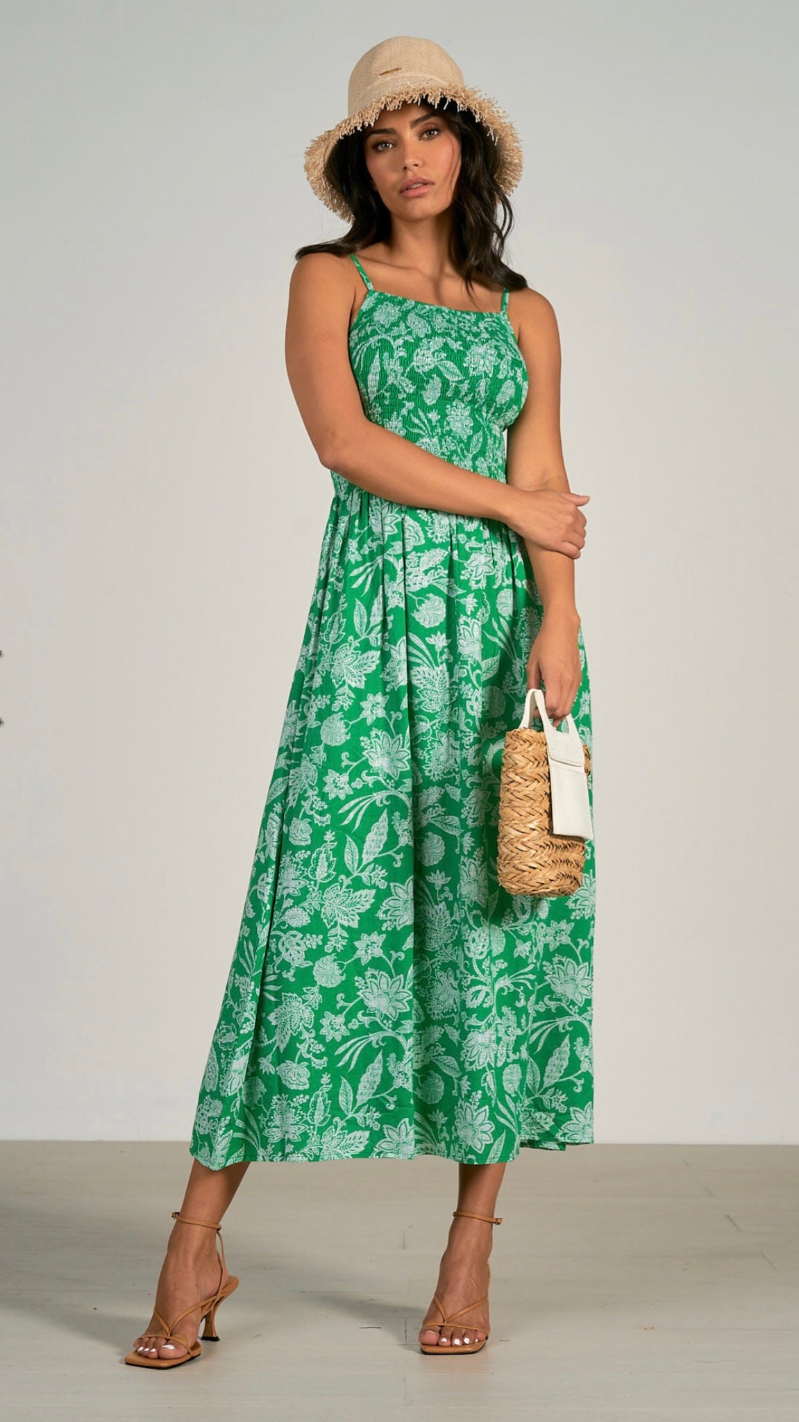 Elan Tiered Midi Dress