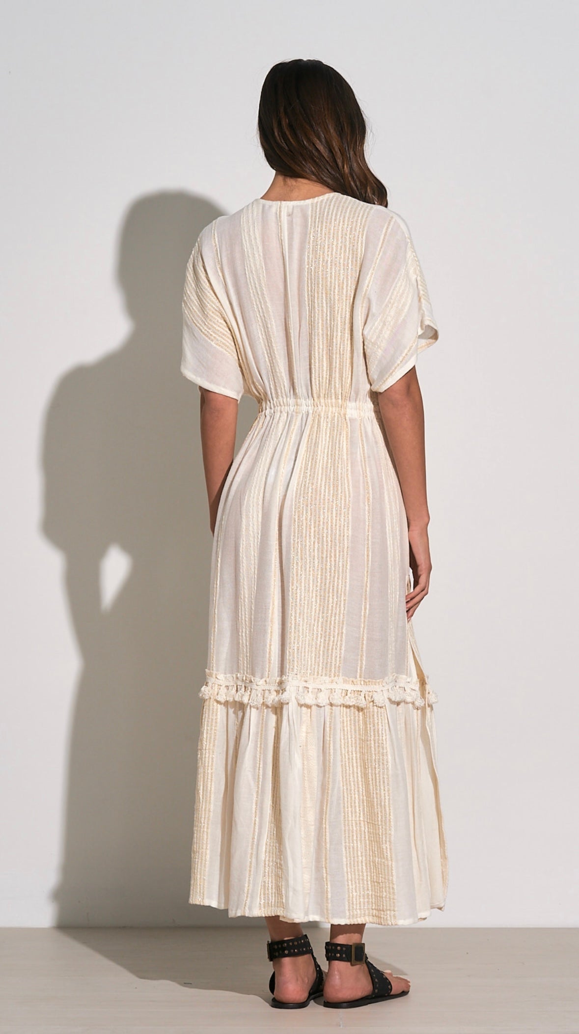 Elan Ruffle Bottom Maxi