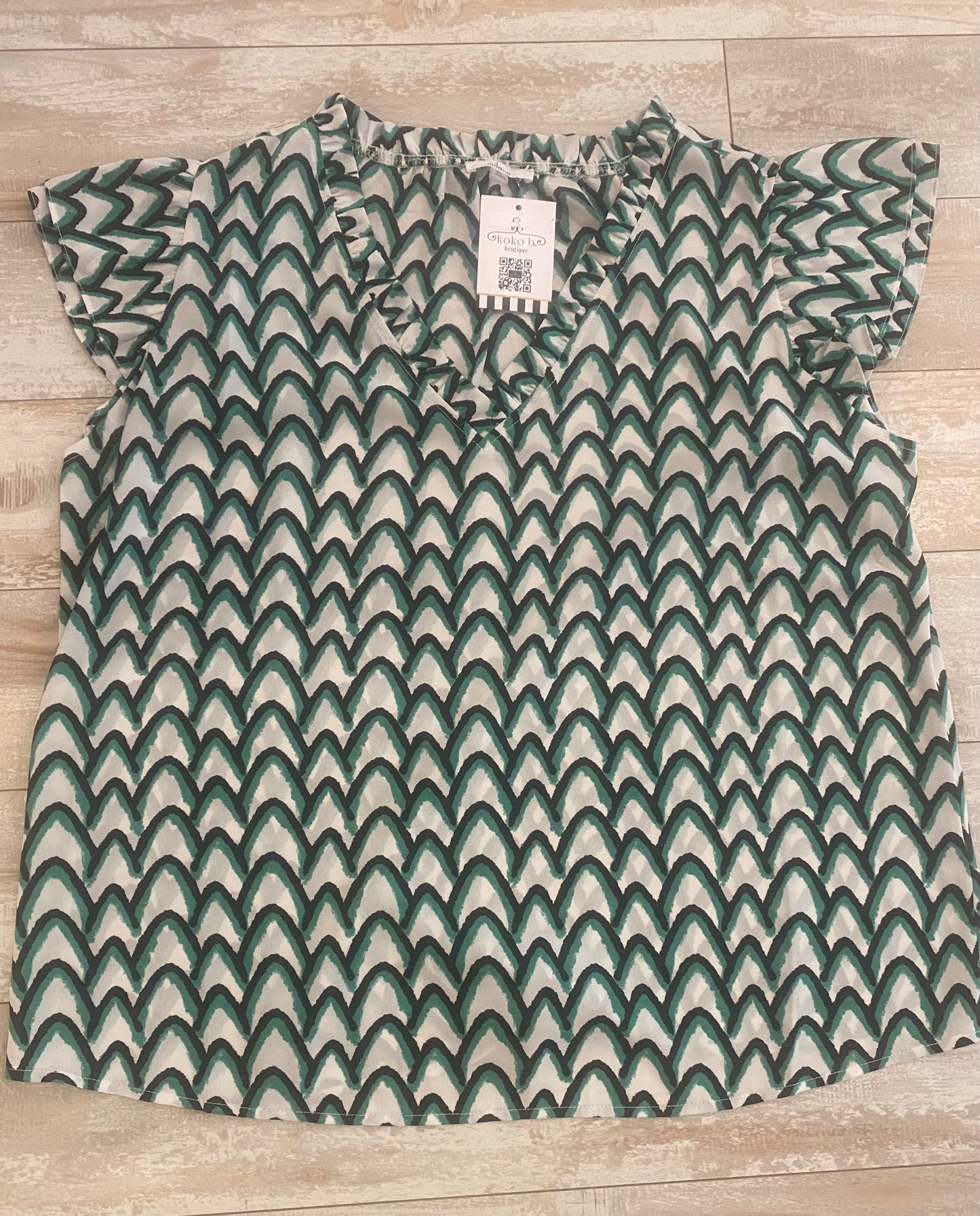 Emerald Swirl Blouse