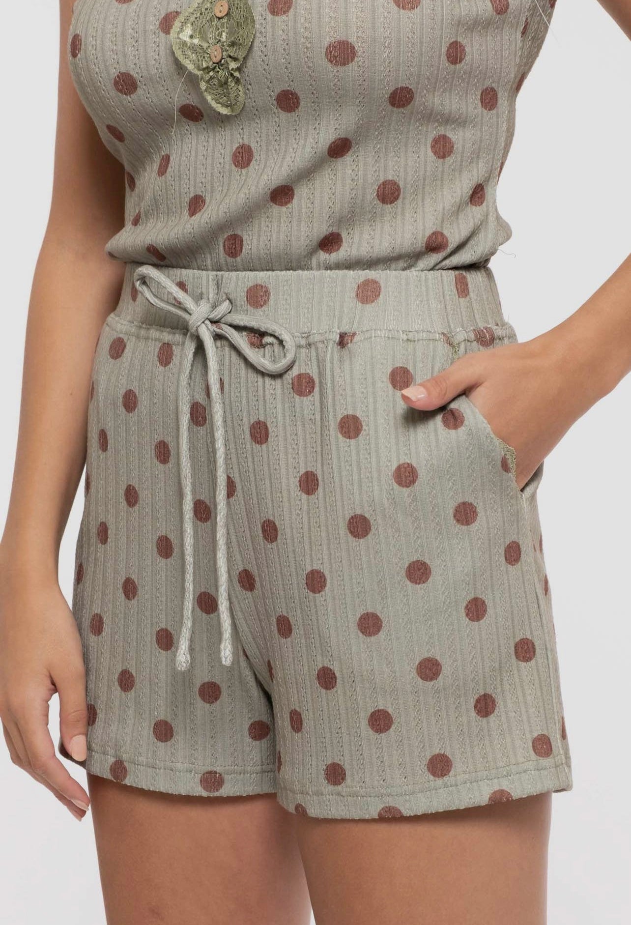 Polka Dot Shorts Set