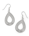 Mosaic Open Teardrop French Wire Earrings